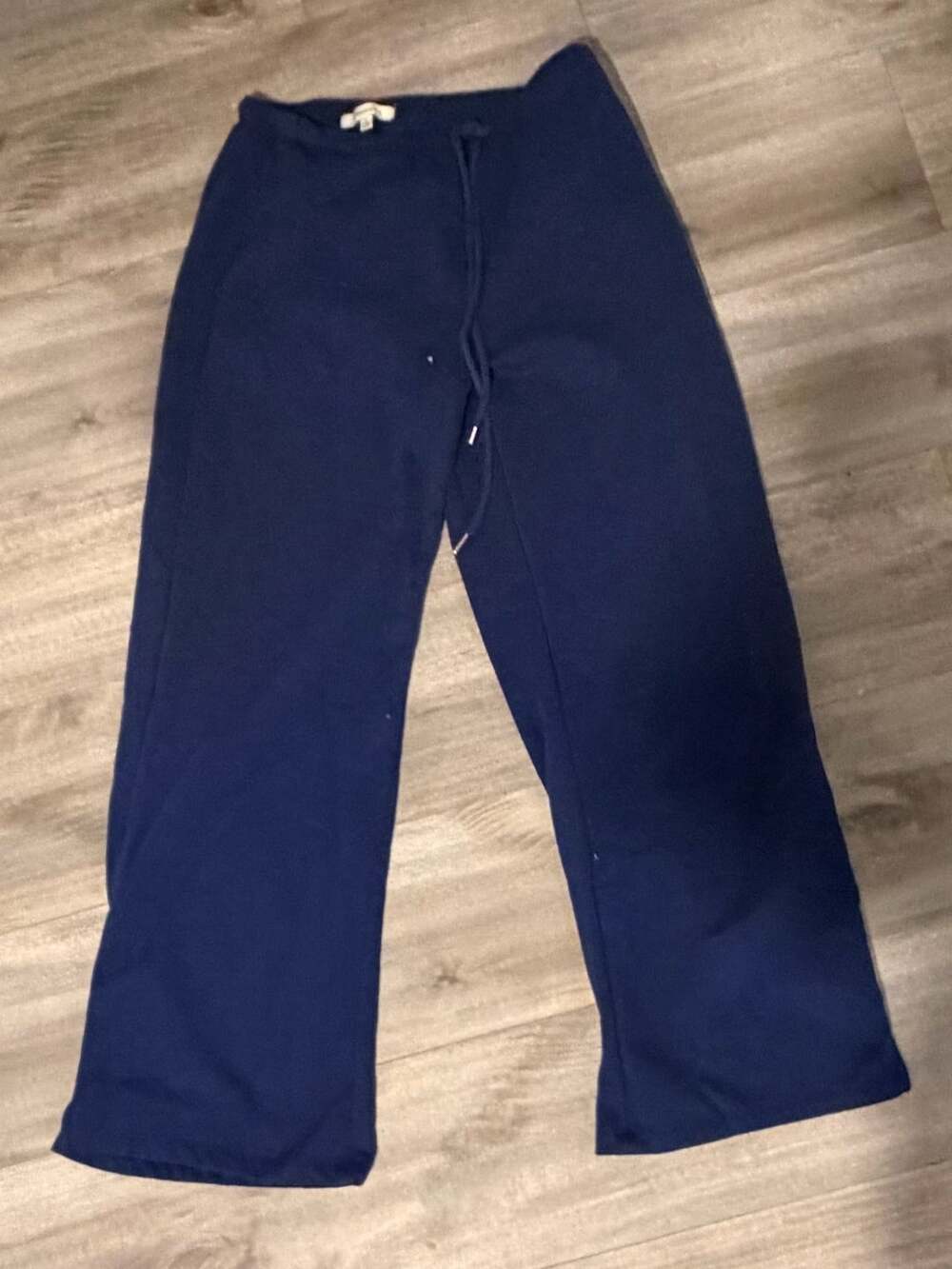 Aeropostale Sweatpants Size L Blue Wide Leg Drawstring Lounge Pants
